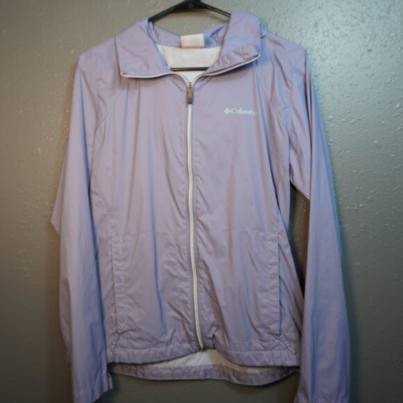 Columbia Womens Switchback III Roll-up Hood Rain Jacket in New Moon Size Medium - Picture 2 of 10